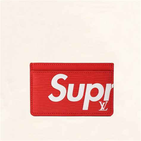 supreme x lv cardholder price|louis vuitton supreme red.